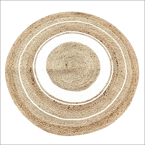 Round Jute Braided Carpets Design: Modern
