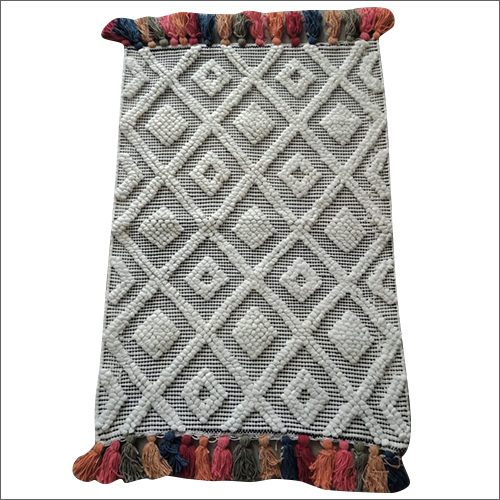 Silver Light Grey Pure Cotton Handloom Rugs