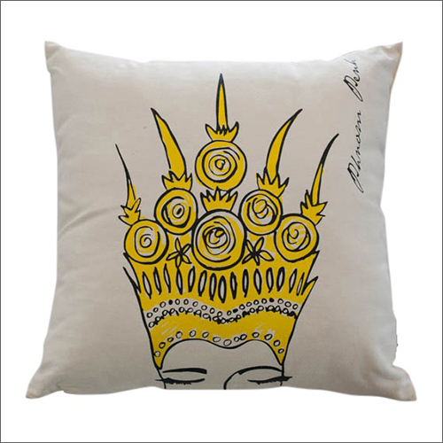 Handwoven Cushion - Polyester Cotton Blend, Square Shape, Ethnic Style in White | Handmade Design, Zipperless Convenience, Versatile Decorative Accent