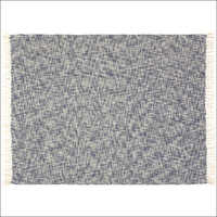 Water Absorption Light Gray Cotton Throws Handwoven