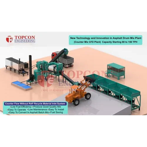 90 To 120 TPH Asphalt Hot Mix Plant