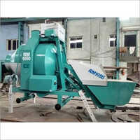 Semi-automatic Reverse Drum Concrete Mixer - Durable Steel Construction, Vibrant Green Color, Automatic Functionality, Warranty Included