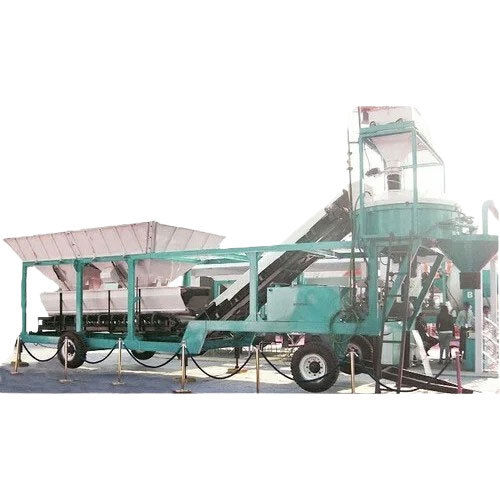 Pan Mixer Type RMC Concrete Plant