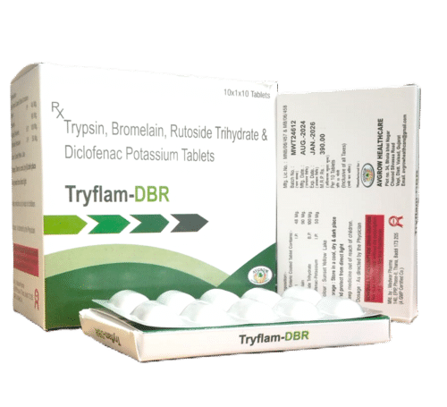 TRYPSIN BROMELAIN RUTOSIDE TRIHYDRATE DICLOFENAC SODIUM TABLETS