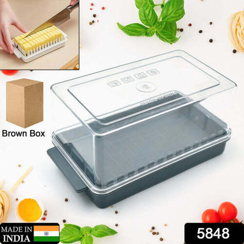 BUTTER STORAGE BOX WITH SLICER FOR EASY CUTTING CHEESE BUTTER (5848)