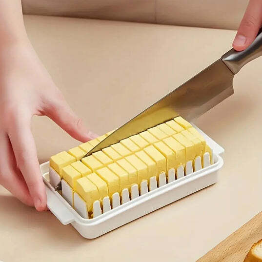 BUTTER STORAGE BOX WITH SLICER FOR EASY CUTTING CHEESE BUTTER (5848)