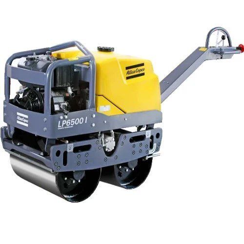 Yellow Atlas Copco Lp6500 I Walk Behind Roller