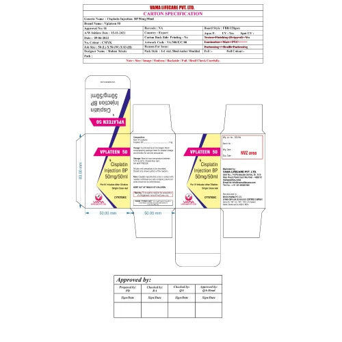 Cisplatin Injection 50mg