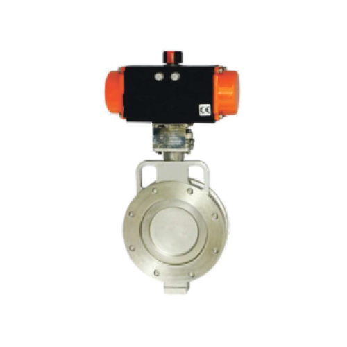 Off-Set Disc Butterfly Valve With Pneumatic Actuator