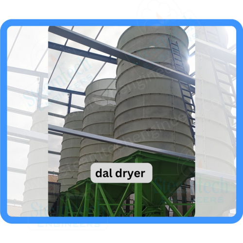 Dal Dryer Machine Gas Fired Conical shape