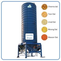Toor Dal Dryer Machine Gas Fired Conical Shape - Color: Grey