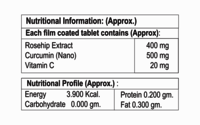 Rosehip Extract with Curcumin(Nano) Vitamin C Tablet