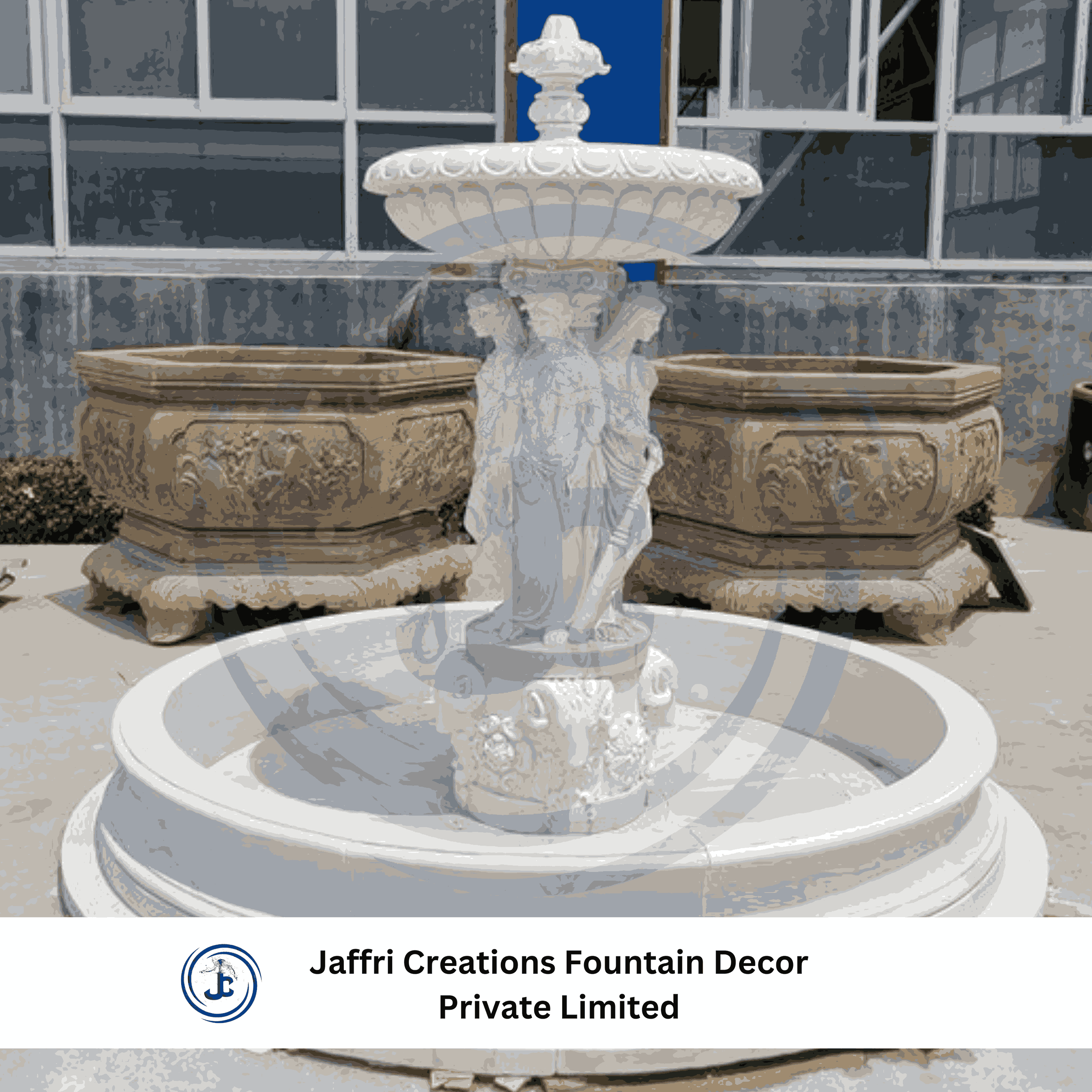 Two Tier Marble Finish Fountain