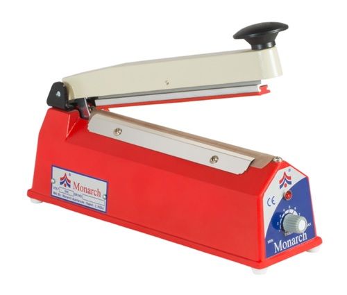 Hand Sealer - Plastic Bag, 8 Inch Sealing Length, Red Color | Manual Operation, 5 Bags/Min Packaging Speed, 240v Power