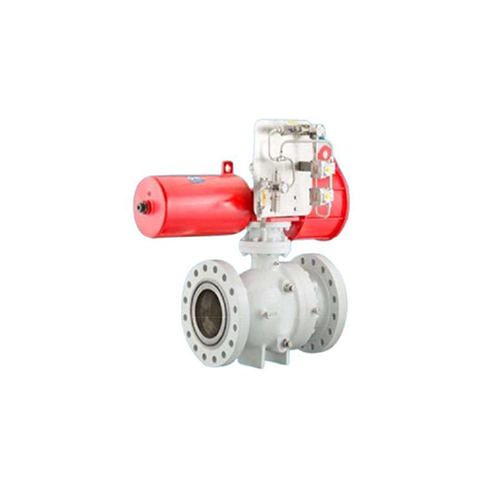 Two Piece Floating Ball Valve - Cast Steel Polished Finish Suitable for Water Control in Industrial Applications