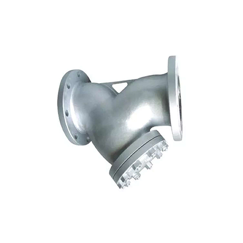 DN50 Y Type Flanged End Strainer - Cast Steel Various Sizes Available Silver Color Customized Shape Ideal for Industrial Applications Warranty Included