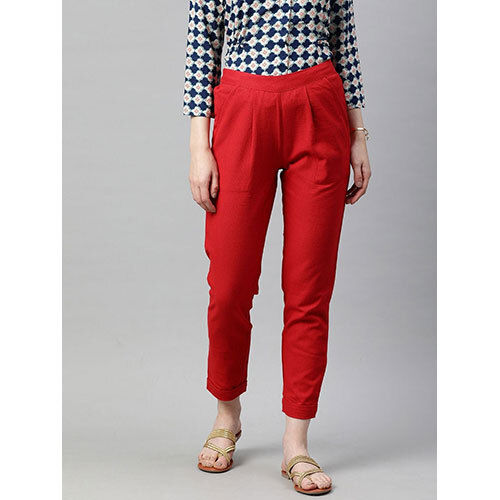 Maroon Solid Pant