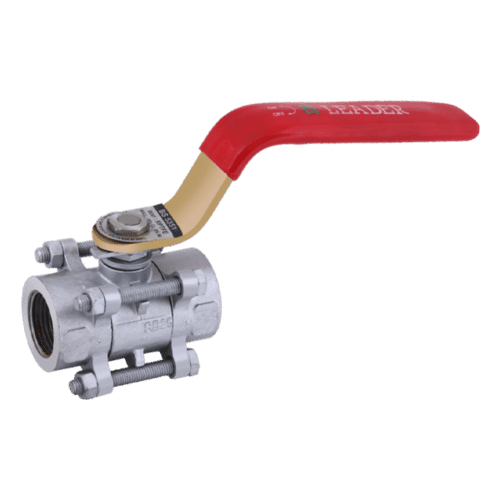 Silver Cf8M013 Cast Stainless Steel Ball Valve 3- Piece Full Bore (Screwed)