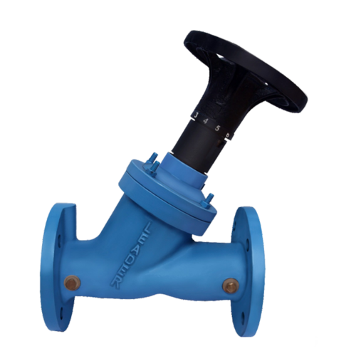 DI103 Ductile Iron Double Regulating Balancing Valve with Test Cock PN-16 (Flanged)