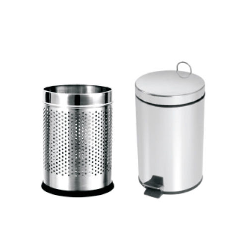 Stainless Steel Perforated And Pedal Dustbin Application: Domestic