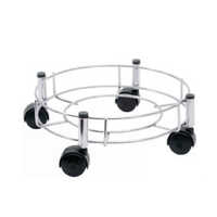 Silver Stainless Steel Cylinder Trolley By Keval Enterprise
