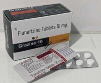 Grazine - Flunarizine Dihydrochloride 10 Mg Tablet | 10x10 Blister Pack, Antimigraine Medication, Neurological Support