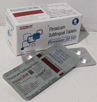 Piroxium-20 Tab - Piroxicam 20 Mg Sublingual Tablet , Pack Of 100 Tablets In Alu Alu Blister For Quick Dissolution And Effective Relief