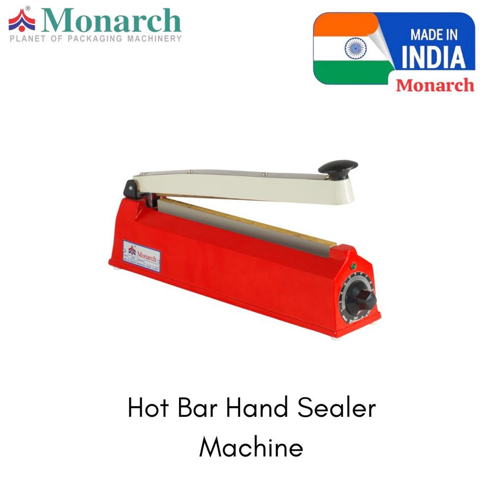 Hand Sealer - 340x95x210mm | 500W Manual Operation, 5 Pcs/Min Speed, Red Color