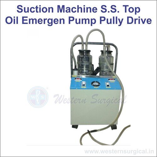 Suction Machine S.S. Top Oil Emergen Pump Pully Drive