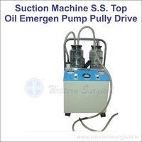 Suction Machine S.s. Top Oil Emergen Pump Pully Drive - Automation Grade: No