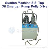 Suction Machine S.S. Top Oil Emergen Pump Pully Drive