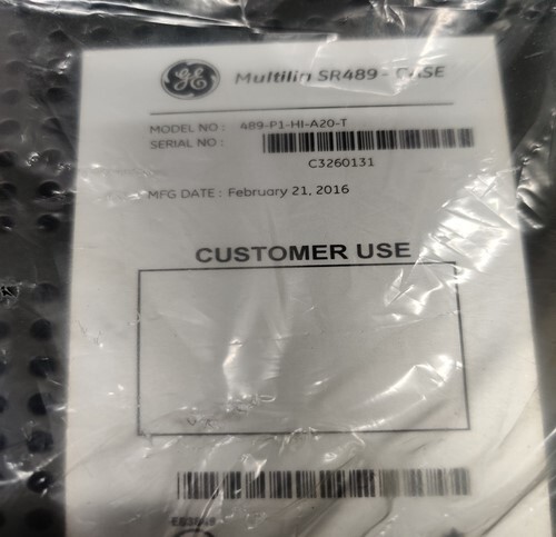 GE MULTILIN 489-P1-HI-A20-T TRANSFORMER MANAGEMENT RELAY ( NEW OPEN BOX )