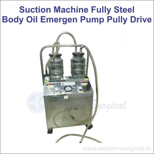 Suction Machine Fully Steel Body Oil Emergen Pump Pully Drive