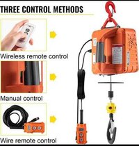 Red And Yellow Single Phase Portable Electric Hoist