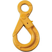Self Locking Eye Hook - Durable Yellow Steel, Various Sizes | Strong Self-locking Mechanism For Reliable Industrial Load Handling