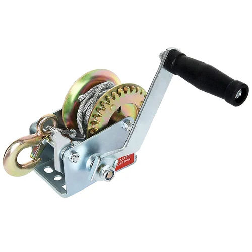 Silver Manual Hand Winch