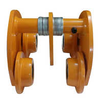 Push Pull Beam Trolley - Durable Manual Operation, Different Sizes Available , Yellow for Industrial Use