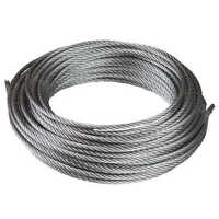 Nylon Coated Ss304-ss316 Wire Rope - Nylon Material, Length As Per Available Meter, Silver Color | Ideal For Versatile Rope Applications
