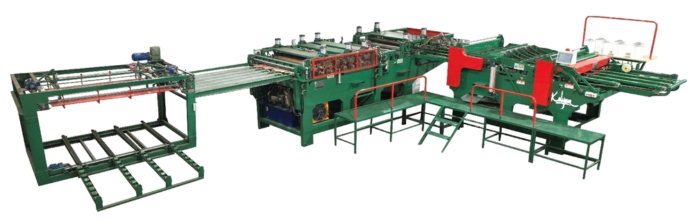 FULLY AUTOMATIC PLC CONTROLLED L TYPE HIGH SPEED VENEER FINGER JOINT PANEL COMPOSER
