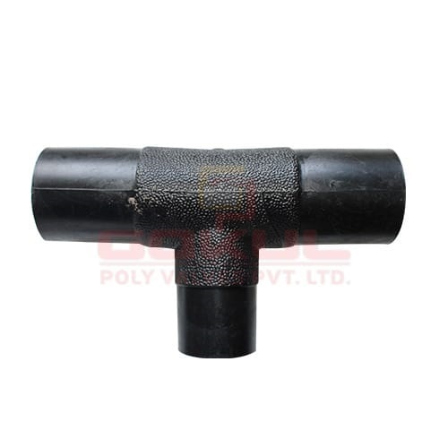 HDPE Spigot Tee - 63MM to 315MM | Black, ANSI Standard, Male Connection, Various Thickness Options