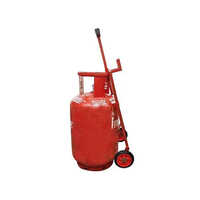 Red Lpg Gas Cylinder Trolley