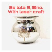 Stainless Steel Heavy Lota Laser - Color: Silver