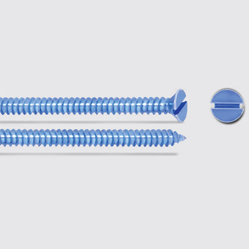 Silver Ms Csk Slotted Self Tapping Screw