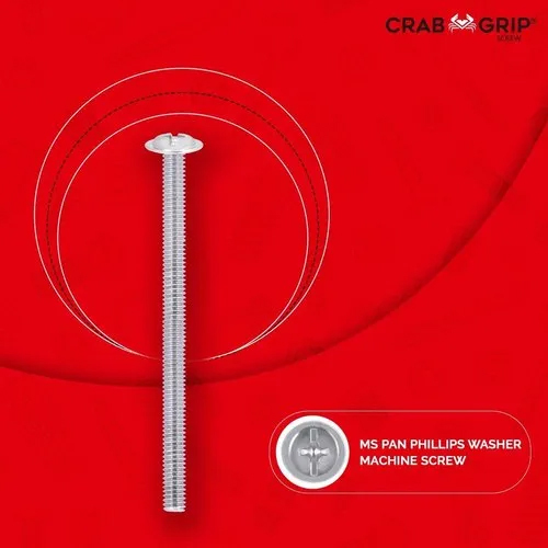 Mild Steel Pan Phillips Washer Machine Screaw