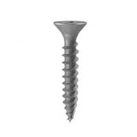Crab Grip Chipboard Screw - Color: Silver