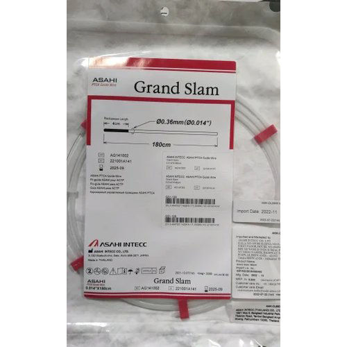 Ptca Asahi Grand Slam Guide Wire Color Code: Transparent