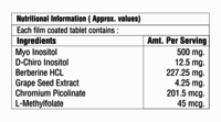 Myo-Inositol with L-Methylfolate Tablet