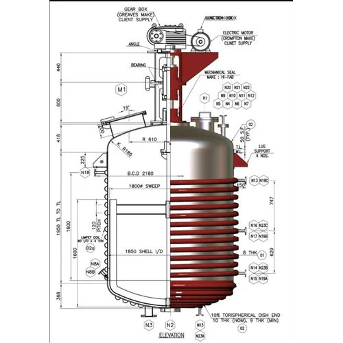 Silver Stainless Steel Reactor