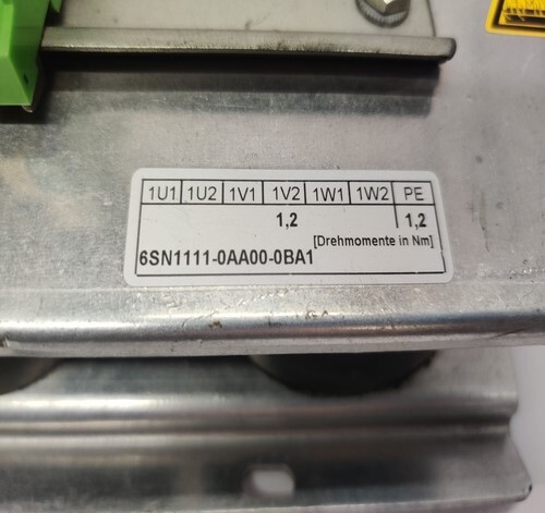 SIEMENS 6SN1111-0AA00-0BA1 LINE REACTOR