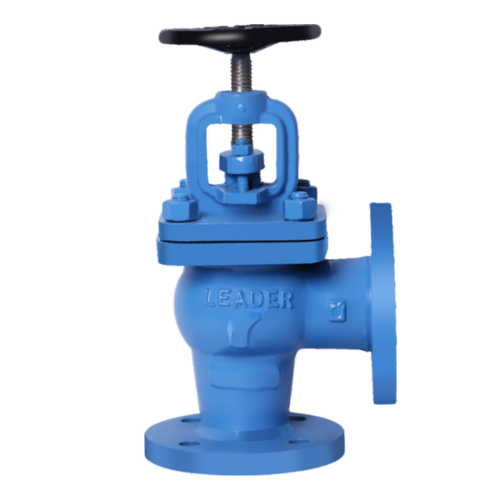 CI016 Cast Iron Right Angle Type Globe Valve PN-16 (Flanged)